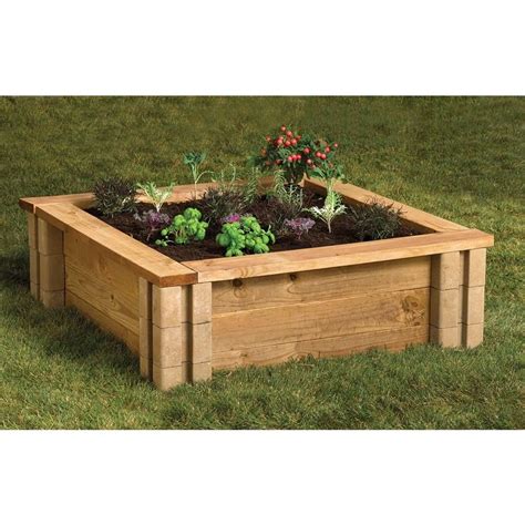 Oldcastle 75 In X 75 In X 55 In Tan Brown Planter Wall Block