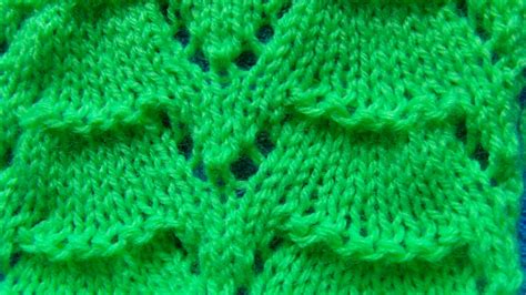 Wzory Na Drutach Knitting Stitch Azurowe Dzwony Youtube