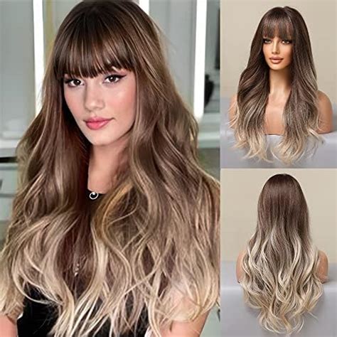 Amazon Haircube Long Ombre Brown To Blonde Wigs For Women Natural