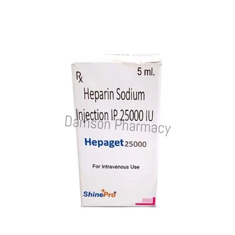 Heparin 25000 5ml Injection : Price | Side Effects | Substitute