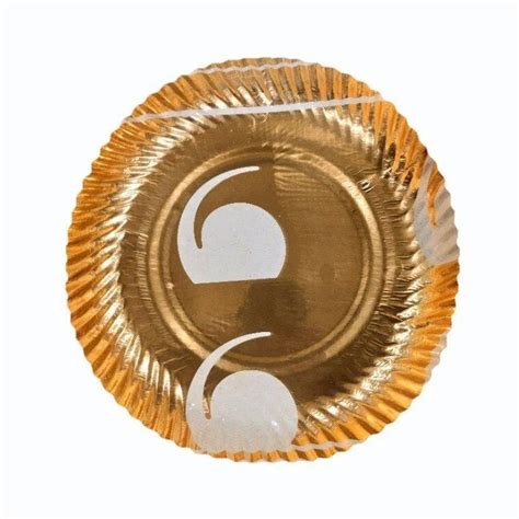 Inch Golden Printed Paper Plate At Rs Piece Printed Paper Plate