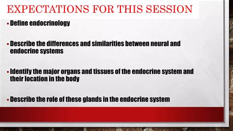 Introduction To The Endocrine System Ppt Free Download