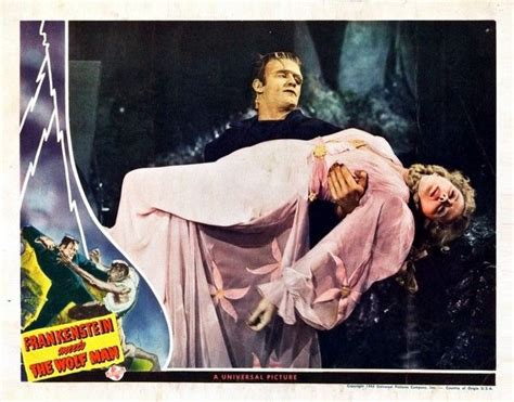 Frankenstein Meets The Wolf Man Lobby Card 19438 Classic Horror Movies Posters Classic