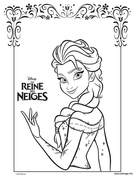 Top Elsa Coloriage Imprimer