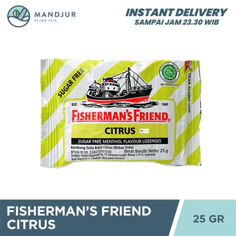 Jual Fisherman S Friend Citrus Sugar Free Permen Pereda Tenggorokan