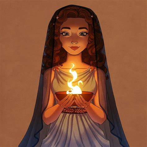 Hestia Goddess Of The Hearth By Elisa Tulli Greek Goddess Art