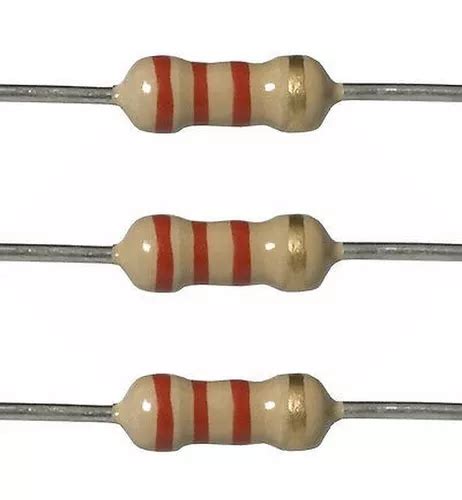 100 Piezas De Resistencia De 2 2k Ohms 2k2 1 2w 5