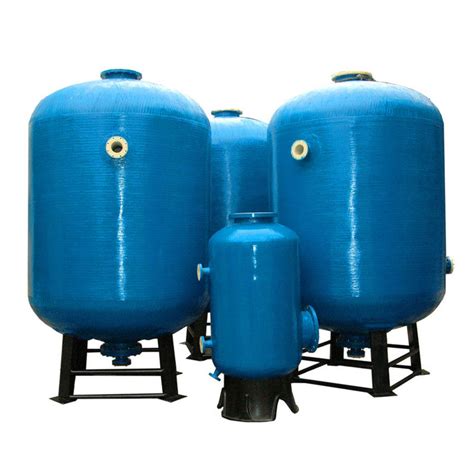 Water Treatment Frp Ro Pressure Vessel Tank Water Storage Tank Blue Color