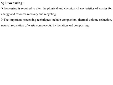 Functional Elements Of Solid Waste Pptx