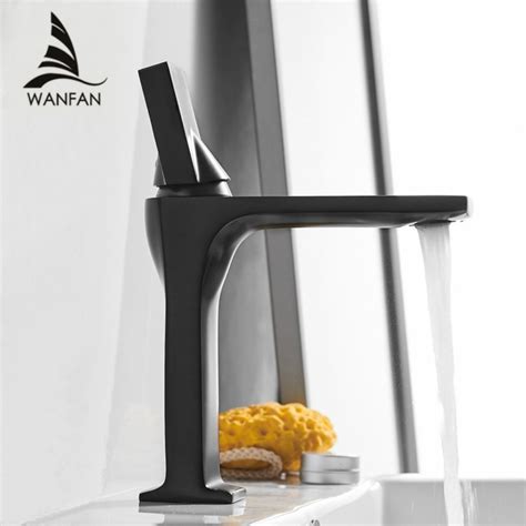 Fürdőszoba Csaptelep Fekete Egységes Handle Hot Cold Water Switch Csaptelepek Mosdó Fürdőszoba