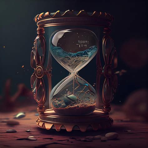 Reloj De Arena Con Arena Dentro Imagen Conceptual Del Paso Del Tiempo