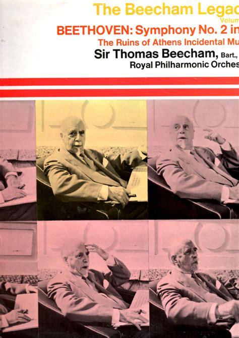 Ludwig Van Beethoven The Royal Philharmonic Orchestra Sir Thomas Beecham The Beecham Choral