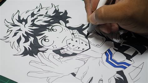 How To Draw Deku Step By Step My Hero Academia My Brilliant Art Artofit