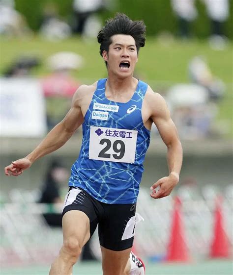 男子100メートル予選で10秒02をマークした坂井 ― スポニチ Sponichi Annex スポーツ