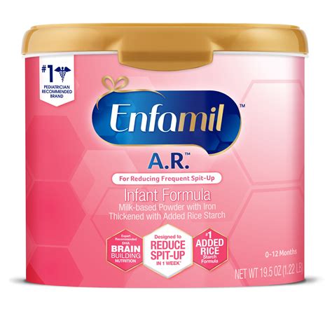 Enfamil A R Infant Formula For Spit Up Powder Oz Reusable Tub