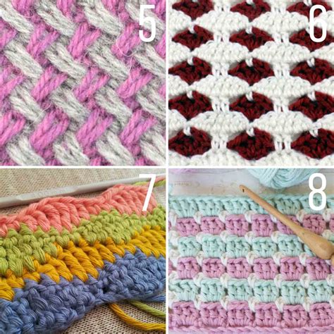 20 Multi Color Crochet Stitch Tutorials Make Do Crew