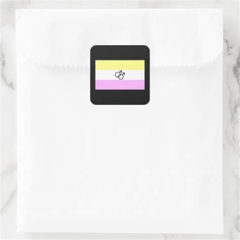 Gay Twink Pride Flag Square Sticker Zazzle
