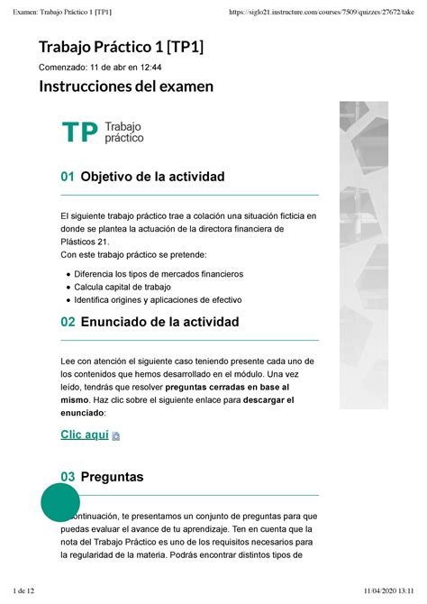 Trabajo Pr Ctico Tp Trabajo Pr Ctico Tp Comenzado