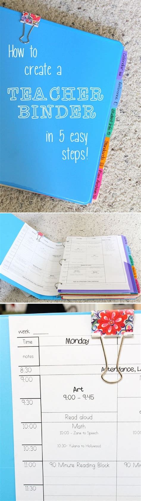 12 Diy Binder Organization Projects Gleamitup Teacher Organization Teaching Lessons Plans