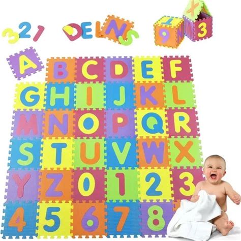 Kit Piso De Borracha Infantil Alfabeto Completo Numero P S Escola Shop