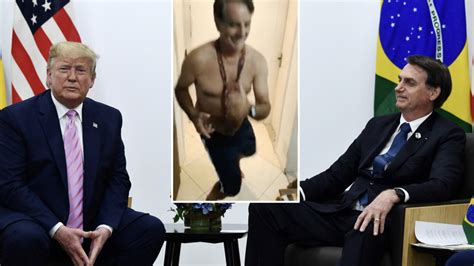 Bolsonaro Posts Shirtless Dance Video As Trump Urges Brazil To Reelect