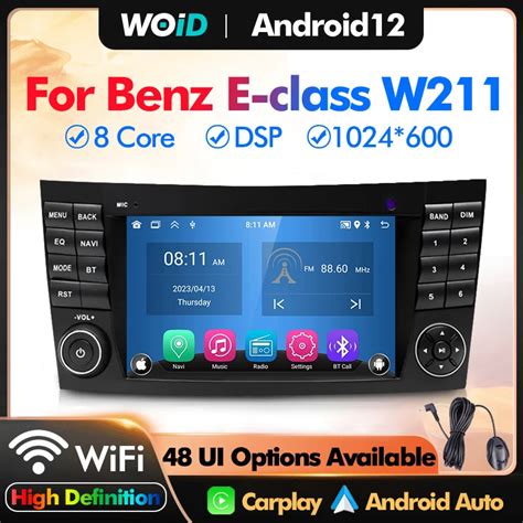 Автомагнитола для Mercedes Benz E-class W211 E200 E220 E300 E350 E240 ...