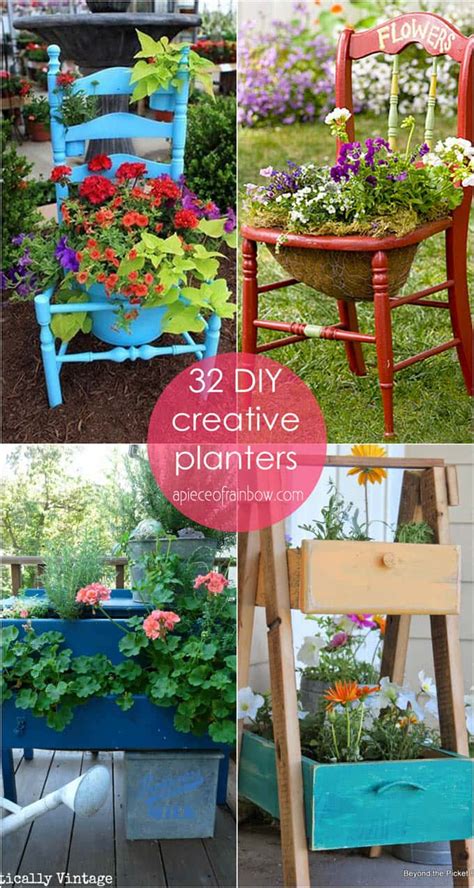 35 Creative DIY Planter Tutorials ( How To Turn Anything Into A Planter ...