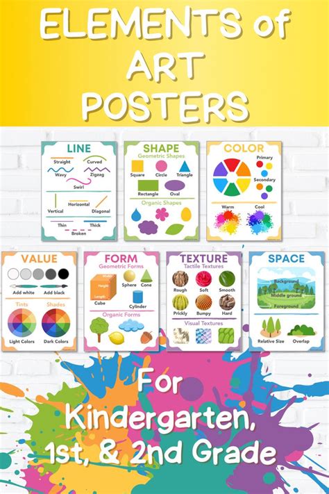 Elements Of Art Posters Elementary Art Curriculum Art Classroom