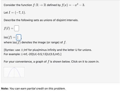 Solved Consider The Function F R→r Defined By F X −x2−3