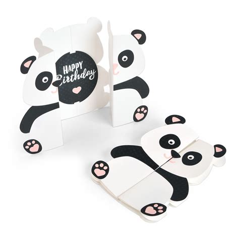 Panda Birthday Fold-a-Long Card - Catalog | Panda birthday cards ...