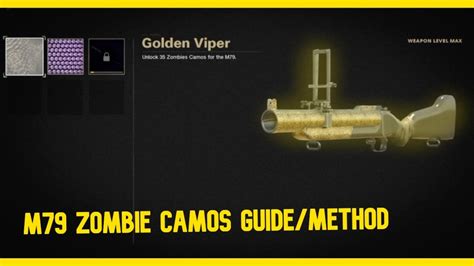 Cod Cold War M79 Zombie Camos Guidemethod Medium Weapon Youtube