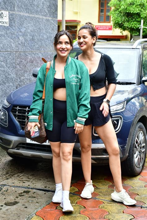 Hottie Alert Sister Duo Neha Sharma And Aisha Sharma Spotted In