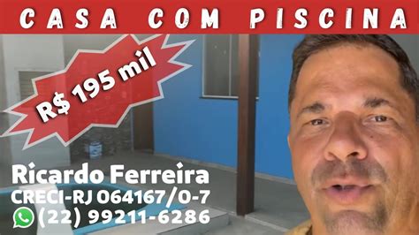 Vendo Casa Unamar 1 Km Praia Coral Piscina Churrasqueira 100 Mts