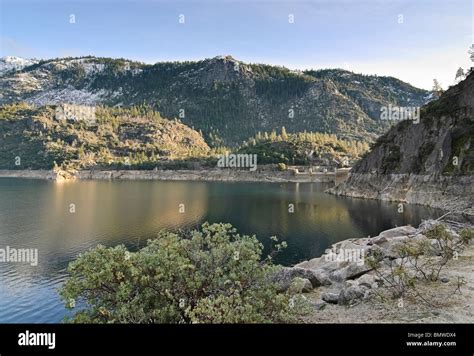 The Oshaughnessy Dam Forming The Hetch Hetchy Reservoir Stock Photo