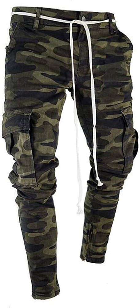 Slim Camouflage Pants For Men