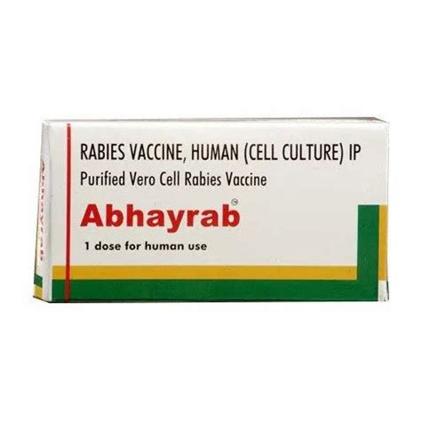 Purified Vero Cell Rabies Vaccine Packaging Type Box At Rs 308 Piece