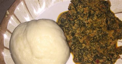 Pounded Yam And Egusi Soup Recipe By Hanans Treats Cookpad