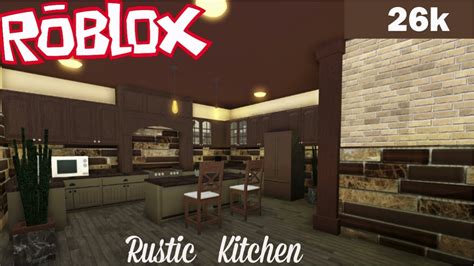 Bloxburg Rustic Kitchen Speed Build Youtube