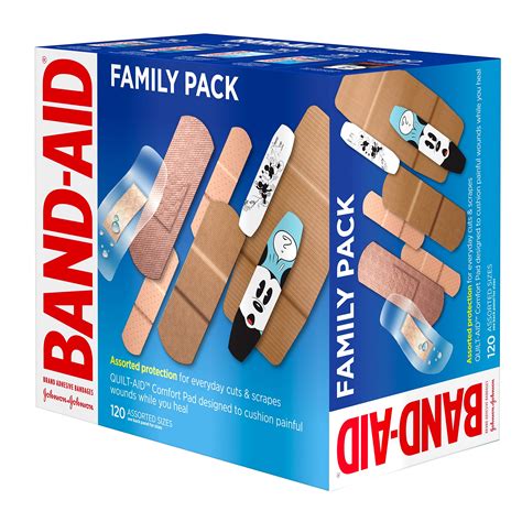 Adhesive Bandage Family Variety Pack for First Aid and Wound Care ...