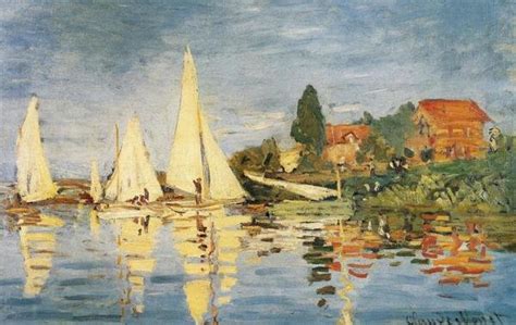 Claude Monet - Sailboats At Argenteuil - Art Print - Global Gallery