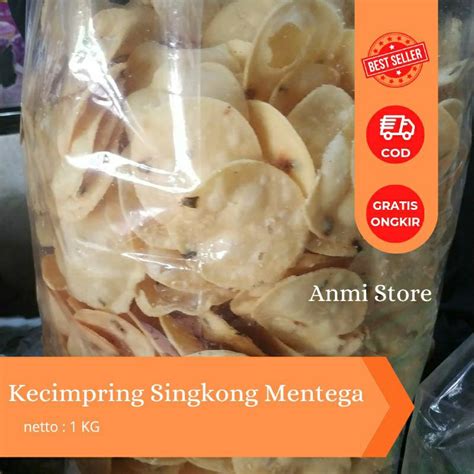 Jual Kecimpring Singkong Mentega Murah Enak Khas Kuningan 1 KG Shopee