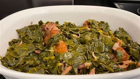 How To Cook Collard Greens With Smoked Turkey Wings Youtube