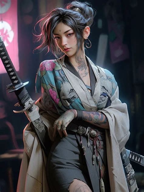 Pin By Val On Desenhos Female Samurai Ninja Girl Warrior Girl