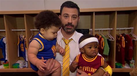 Jimmy Kimmel Interviews Baby Steph Curry And Baby Lebron James Abc7