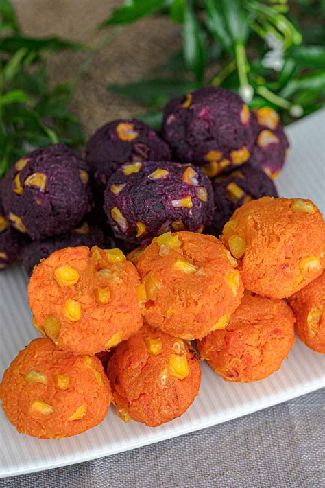 Sweet Potato Balls Recipe Man Tip มันทิพย์ Cooking With Nart