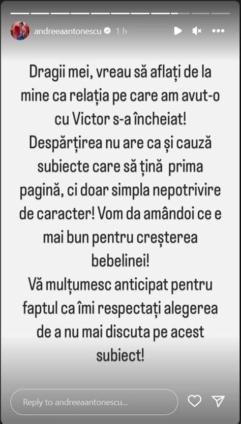 Andreea Antonescu s a despărțit de tatăl fetiței ei Vom da amândoi ce