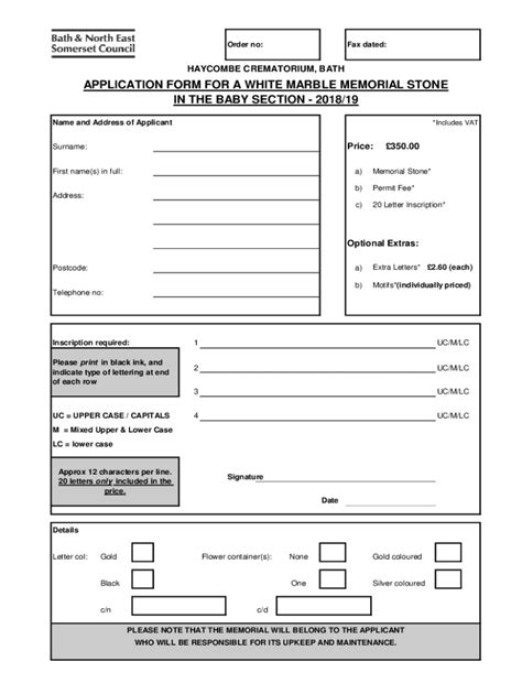 Fillable Online Bathnes Gov Uksitesdefaulthaycombe Crematorium