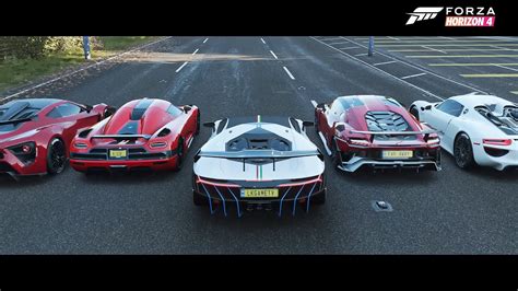 Forza Horizon 4 Top 12 Fastest Speed Hypercars Drag Race 2023 Update