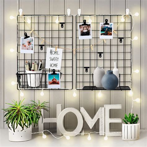 Black Wall Grid Wire Panels Picture Organizer Philippines Ubuy