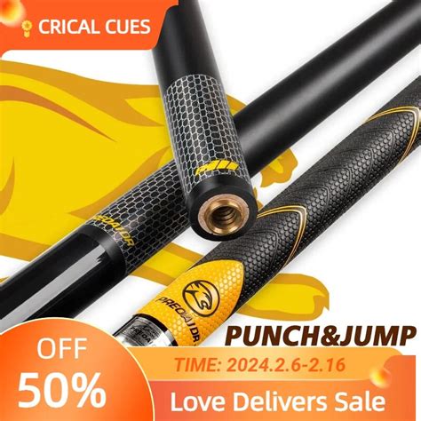 PREOAIDR 3142 Carbon Fiber Punch Jump Cue Stick Billiard Break Punch